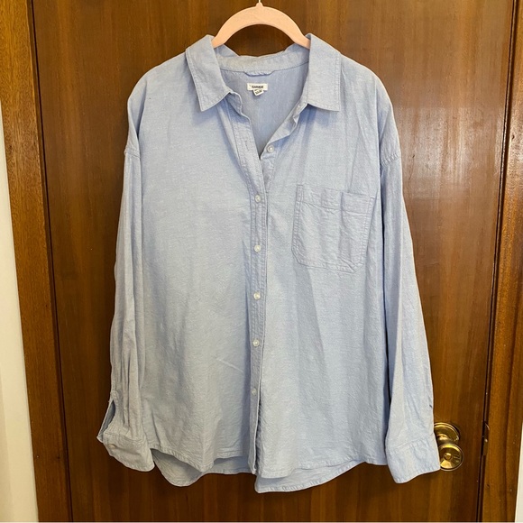 Garage Blue Dylan Long Sleeve Button Up Collared Dress Shirt - Picture 2 of 3